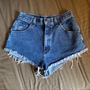 Lee high waisted denim shorts